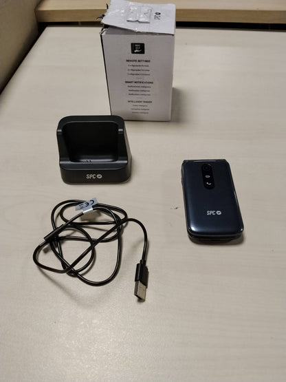 295670 - SPC STELLA 3 – Telefon i palosshëm për të moshuarit me butona të mëdhenj dhe 4G | Buton SOS, Konfigurim në distancë dhe volum 103dB | Djep karikimi dhe 3 numra të shpejtë - i zi