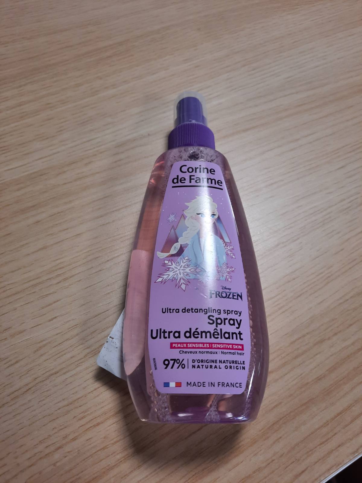 302632 - CORINE DE FARME - Frozen 2 Elsa Ultra Spray Zbërthyes - Kujdes për Lëkurë të Ndjeshme, Fëmijë 3 Vjeç e Sipër, Formulë Bukurie e Pastër, Prodhuar në Francë
