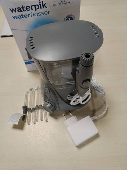 301658 - WATERPIK Pastrues uji Ultra Professional, 6 Gryka, 10 Modalitete Individuale, Teknologji Precize Pulsi, Gri