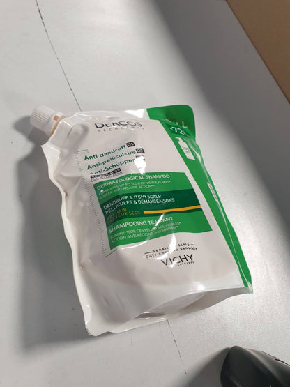 275722 - VICHY Dercos Shampo Kundër Zbokthit DS, 390ml, për Zbokth dhe Kruarje, Flokë të Tharë