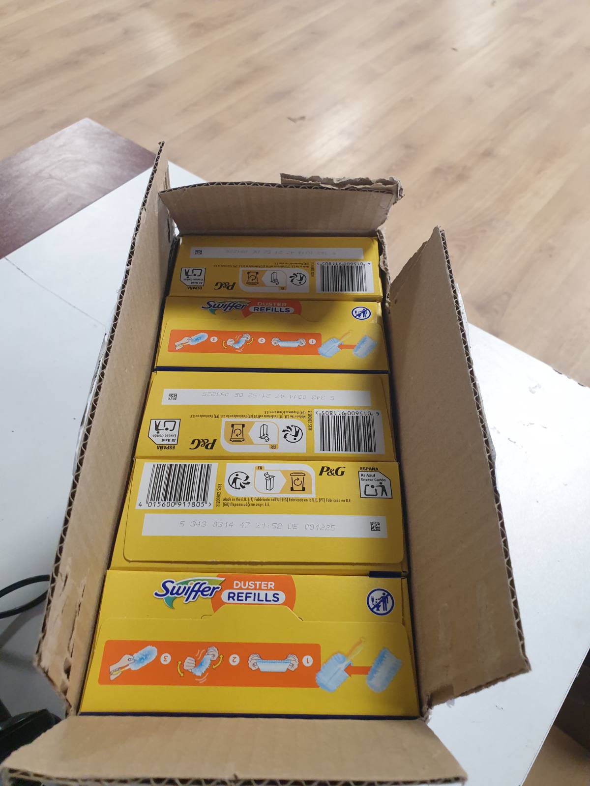 275382 - SWIFFER Pako Mbushëse për Fshesën e Pluhurit, 25 Peceta (5x5), Kap dhe Mbledh 3 herë më shumë Pluhur dhe Qime