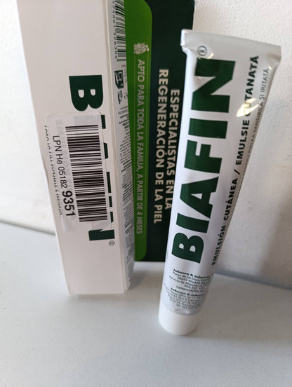 275795 - BIAFIN Balsam Cutaneous Emulsion 50ml për lëkurë të ndjeshme dhe të irrituar, lehtëson skuqjen dhe irritimet, krem hidratues trupi për kujdesin dhe rigjenerimin e lëkurës së të gjithë familjes.