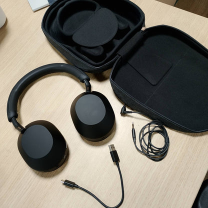 319279 - SONY Kufje WH-1000XM5 ANC pa tel me anulim zhurme, Bluetooth, cilësi e qartë thirrjesh, bateri deri në 30 orë, karikim i shpejtë, Alexa dhe Google Assistant, iOS dhe Android - e zezë