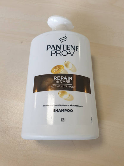 298736 - PANTENE PRO-V Shampo Repair & Care 1000ml me pompë, për flokë të dobët, të thatë dhe të dëmtuar, pastron butësisht, mbron fijet e flokëve, pa silikone, vajra minerale dhe ngjyrues