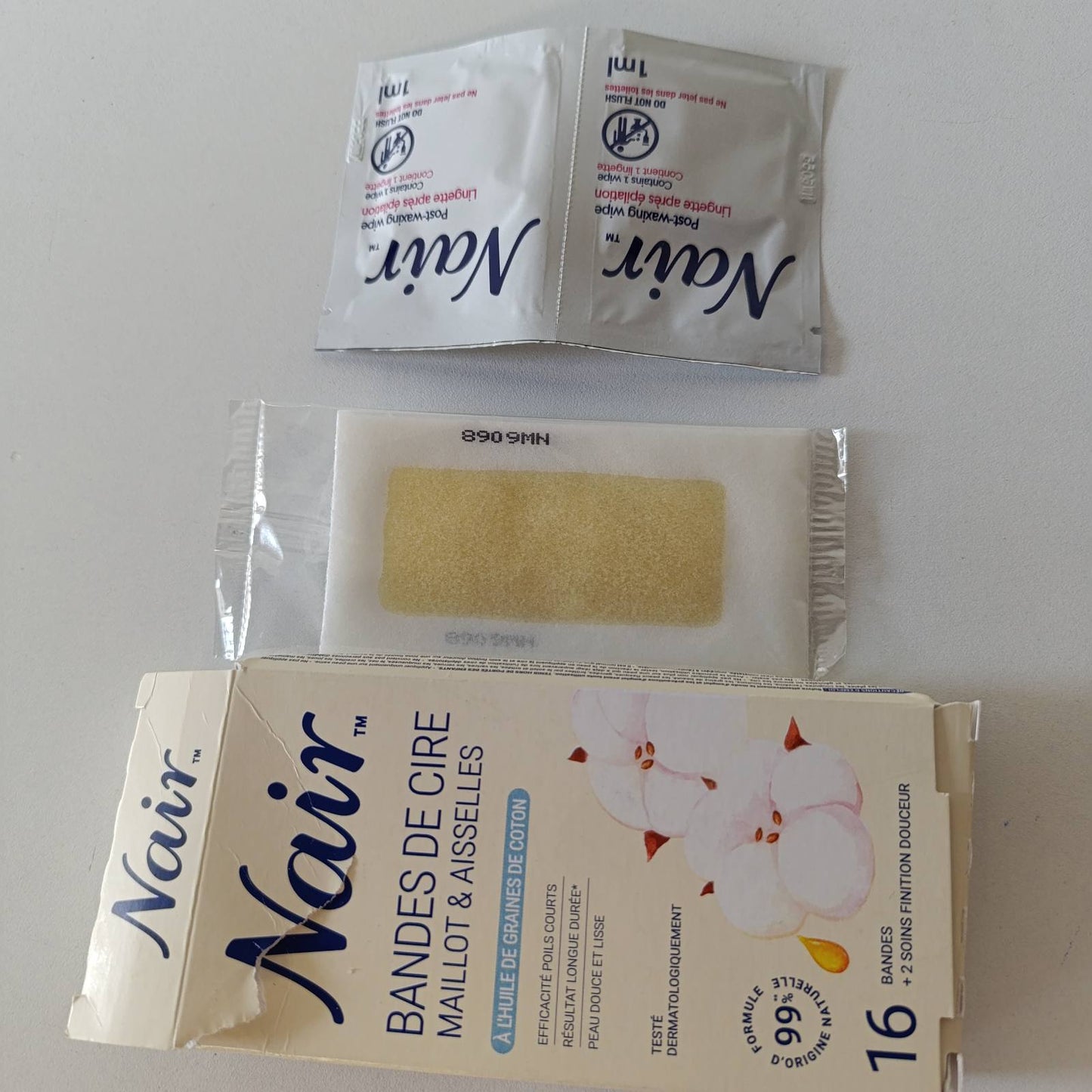 322107 - NAIR Shirita dylli për bikini dhe sqetulla - Vaj pambuku - 16 shirita