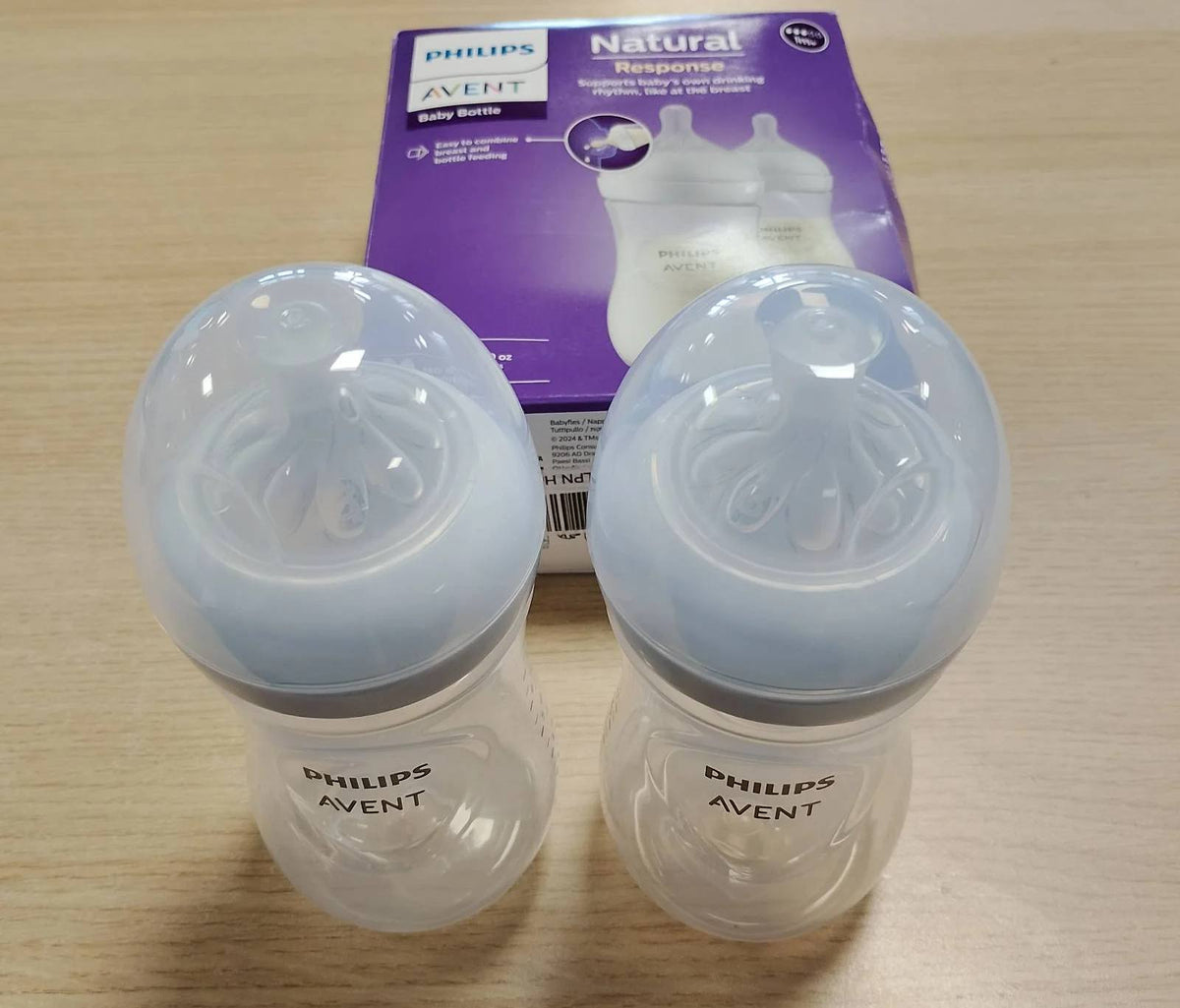 317519 - PHILIPS AVENT Shishe për foshnje Natural Response, pako me 2 shishe 260 ml pa BPA për foshnje 3 muajsh e lart (Modeli SCY903/02)