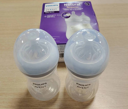 317519 - PHILIPS AVENT Shishe për foshnje Natural Response, pako me 2 shishe 260 ml pa BPA për foshnje 3 muajsh e lart (Modeli SCY903/02)