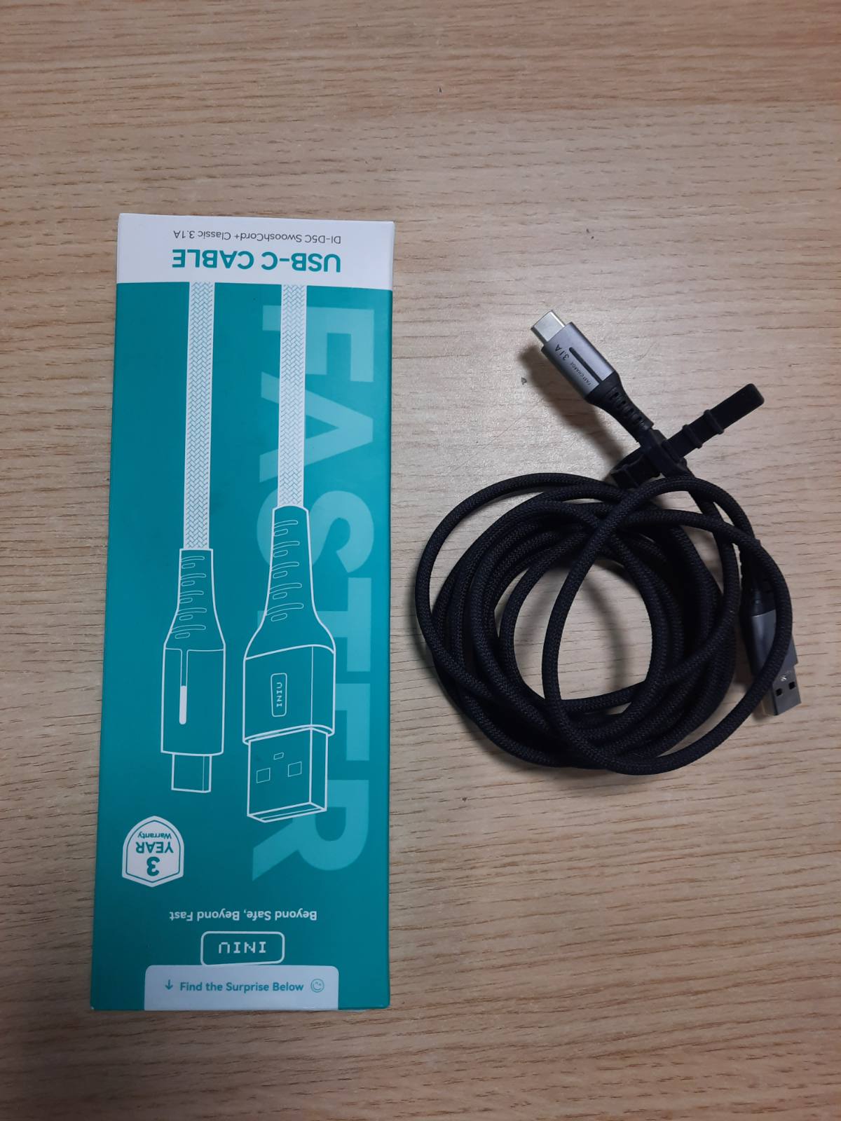 269466 - INIU Kabllo USB Type-C, 2m, 3.1A QC 3.0, aliazhi të thurur prej najloni, i pajtueshëm me iPhone 17, 16 Pro Max, Samsung S25, 24 Ultra, Xiaomi, iPad