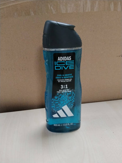 302608 - ADIDAS Xhel dushi 3në1 Ice Dive për të, 400 ml, aromë ujore të freskët