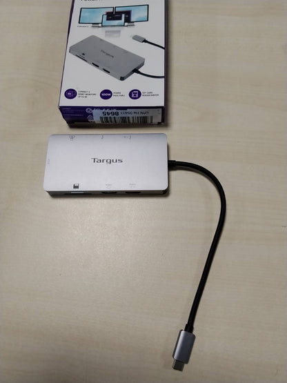 299068 - TARGUS DOCK423EU, Stacion rryme USB-C me dy HDMI 4K, Stacion lidhjeje për përdorim të zakonshëm, Hub USB i pajtueshëm me Windows, macOS, Chrome OS, Linux – Noir