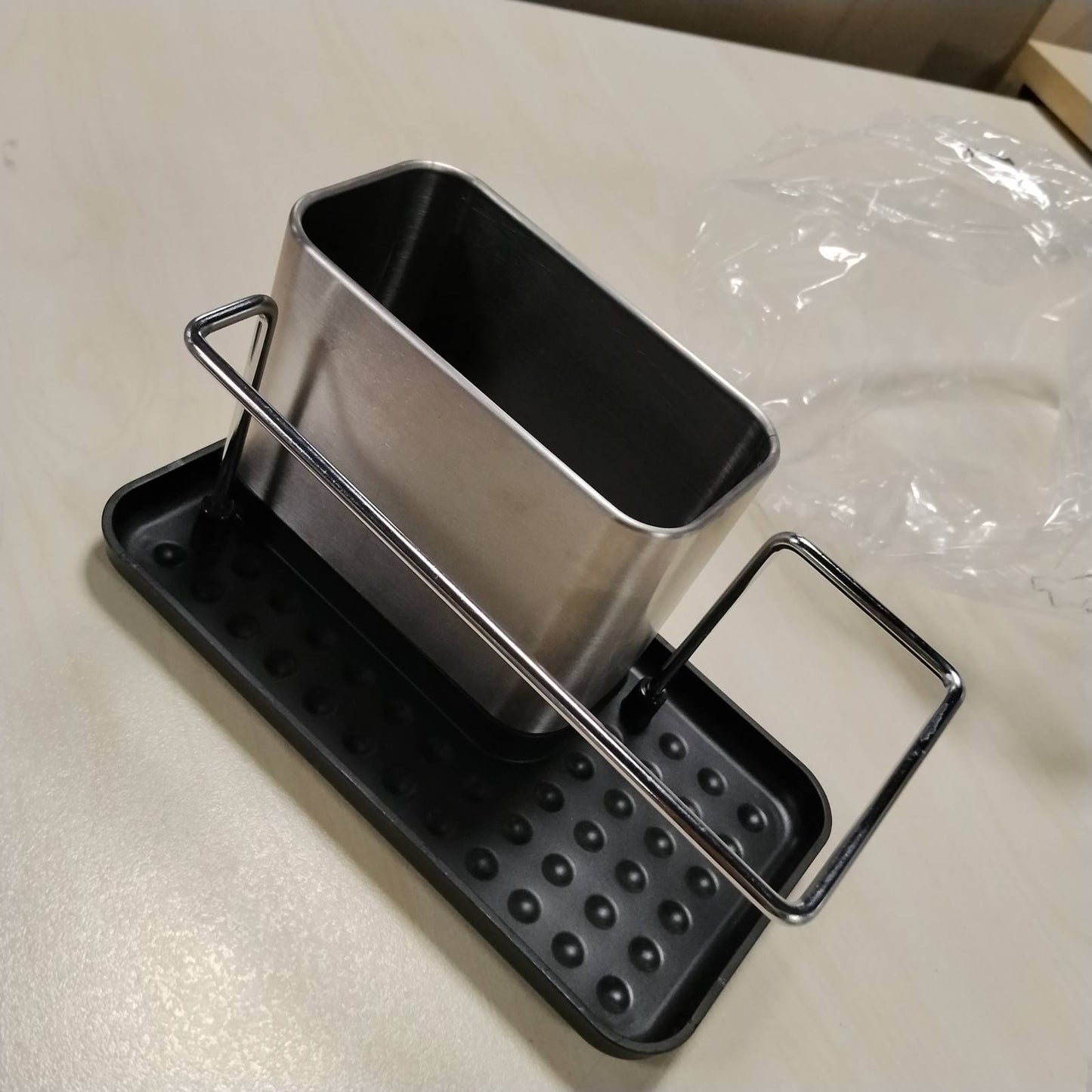 293973 - WENKO Organizues lavaman, çelik inox, 21 x 10.5 x 12 cm, argjend mat