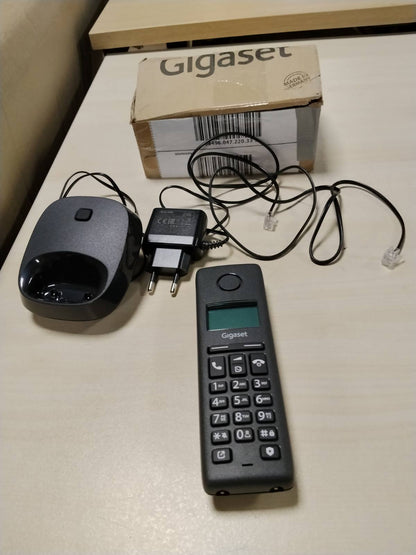 299648 - GIGASET Pure 120, Telefon pa tel, mbrojtje thirrjesh, ECO DECT, ekran i ndriçuar, i zi antracit