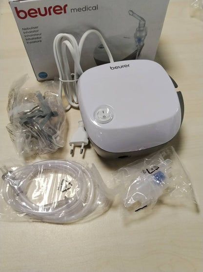 298081 - BEURER Nebulizator IH 18, për ftohjet dhe sëmundjet e frymëmarrjes, Dizajn i Bardhë, Kompakt