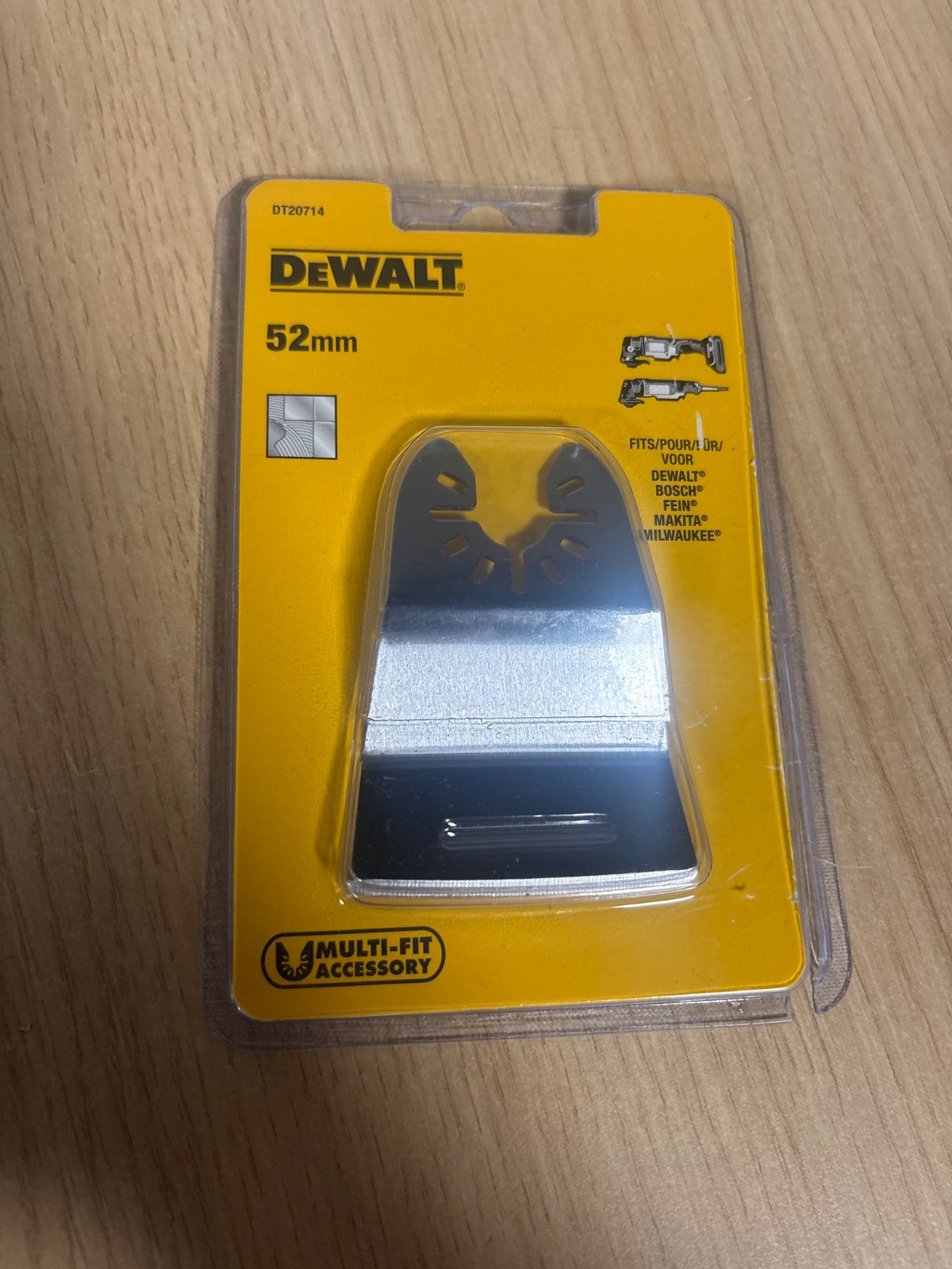 335293 - DEWALT DT20714-QZ Aksesor për mjet shumëfunksional - kruajtëse e ngurtë 52x26 mm