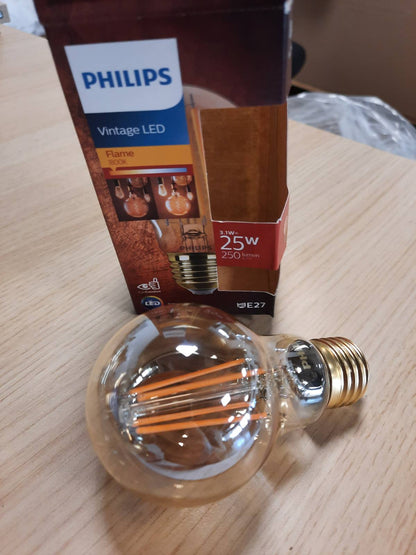 225137 - PHILIPS Llambë LEDclassic E27, ngjyrë ari, zëvendëson 25W, të bardhë të ngrohtë (1800 Kelvin), llambë dekorative
