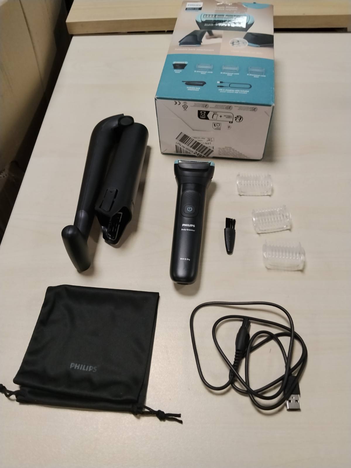 289503 - PHILIPS Bodygroom 5000 BG5480/15, 100 minuta kohëzgjatje, 100% i papërshkueshëm nga dushi, sistem rroje me mbrojtje të trefishtë