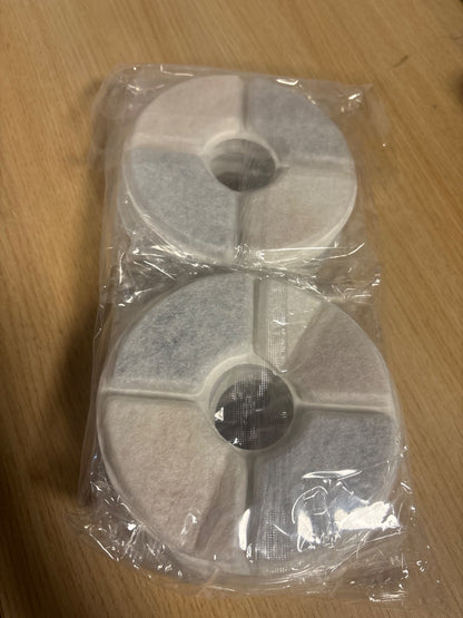 294305 - DHOHOO Filtra Shatërvani për Mace, Pako me 10 copë, Filtra Zëvendësues për Shatërvanë Pijeje për Mace dhe Qen, Të Rrumbullakët, për 2-2.5 L, Të Bardha