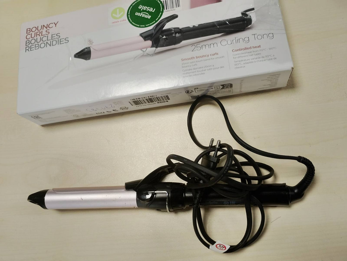 271783 - BABYLISS Hekur kaçurrelash 25 mm, Satin Touch, 10 temperatura, C325E