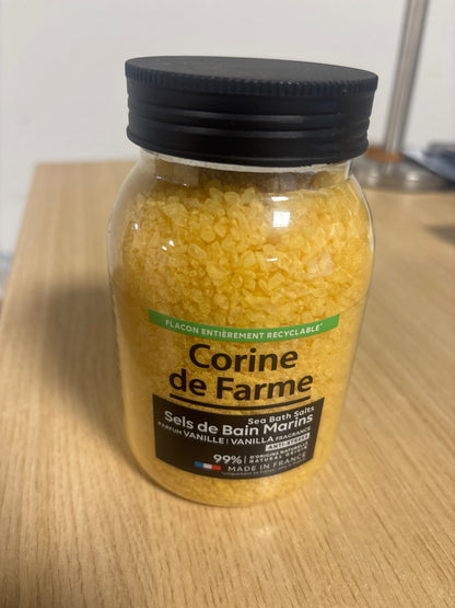319125 - Corine de Farme Kripë Deti Anti-Stres me Vanilje - Relaksim dhe Mirëqenie - Përbërës Natyralë - Aromë Mahnitëse - Kujdes Qetësues për Trupin dhe Mendjen