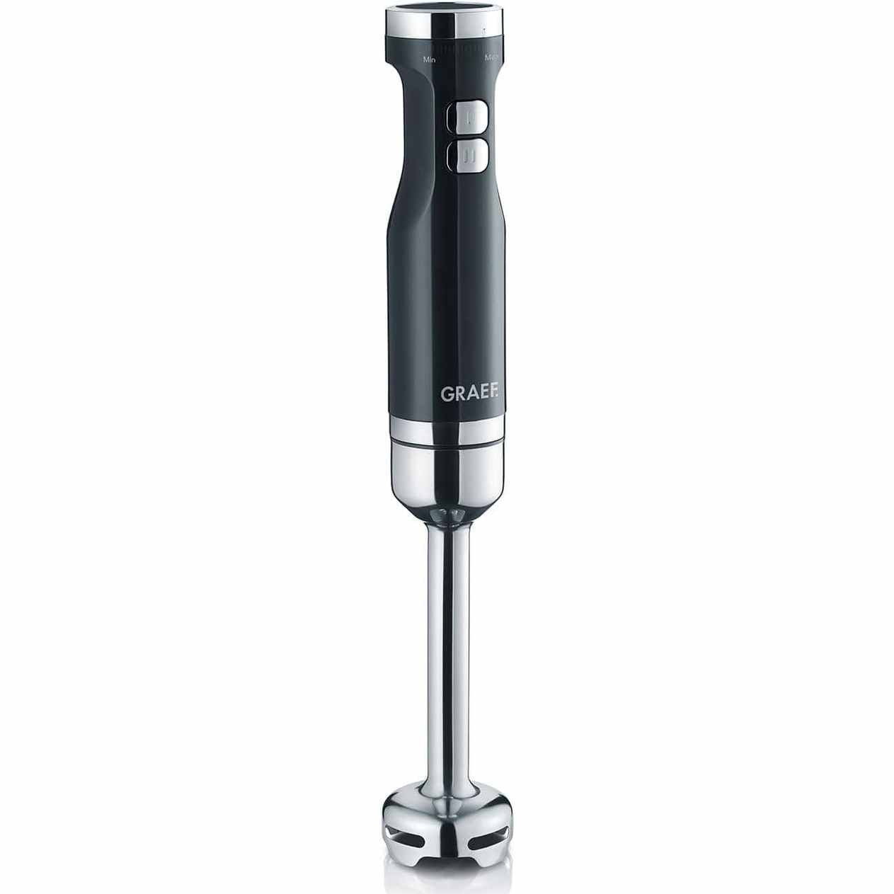 224905 - Graef HB502EU Blender dore 0.7 L, i zi dhe argjendtë – Blender (0.7 L, rrotullues, 13,000 RPM, blender zhytës, i zi, argjendtë, çelik inox)