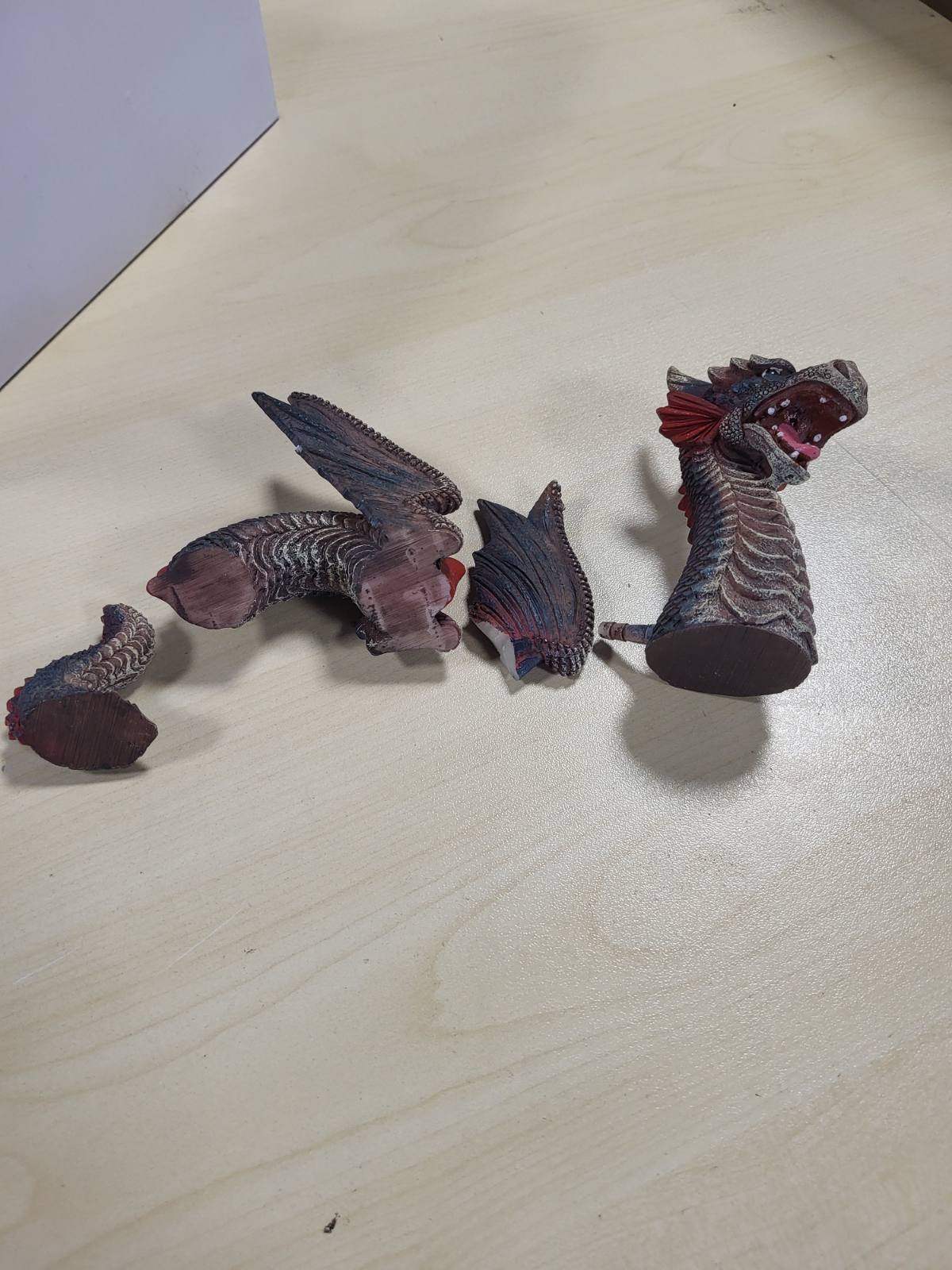 293457 - HOBBY AQUARISTIK Red Dragon, dekorim 20 x 9.5 x 11.5 cm, me 3 pjesë, pa ndikim në cilësinë e ujit, pastrim i lehtë.