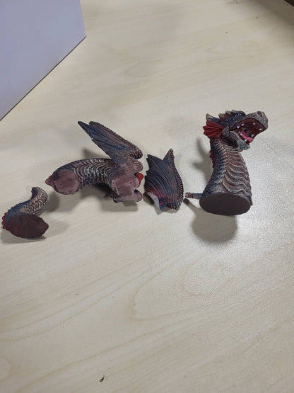 293457 - HOBBY AQUARISTIK Red Dragon, dekorim 20 x 9.5 x 11.5 cm, me 3 pjesë, pa ndikim në cilësinë e ujit, pastrim i lehtë.