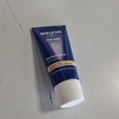 298868 - WELEDA Krem rroje Bio FOR MEN, 75 ml, shkumë rroje natyrale për kujdesin e lëkurës gjatë rrojës së lagësht.