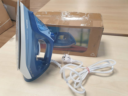 292826 - PHILIPS Hekur me avull Seria 3000 - 2400W, prodhim avulli 40g/min, shtytje avulli 180g, pllakë qeramike, avull vertikal, blu (DST3031/20)