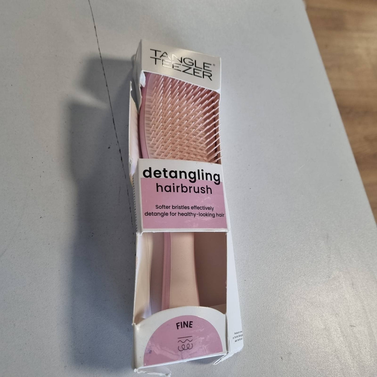 301111 - TANGLE TEEZER Furçë flokësh Ultimate Detangler për flokë të lyer, të hollë dhe të hollë – Qime të buta me dy nivele – Rozë