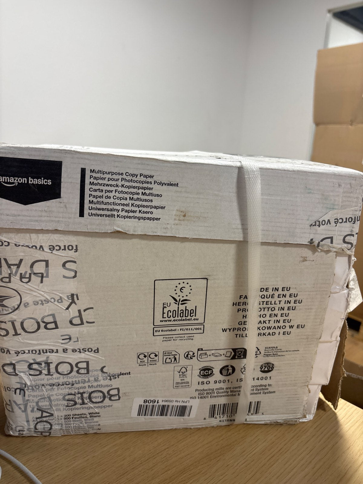 295233 - AMAZON BASICS SET ME 5 PAKO ME 500 FLETË LETRE A4 80 G/M2 E BARDHË