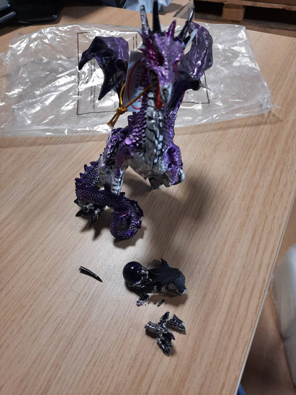 294214 - NEMESIS NOW Figurinë Dragoi Mbrojtës - Vjollcë - 18 cm