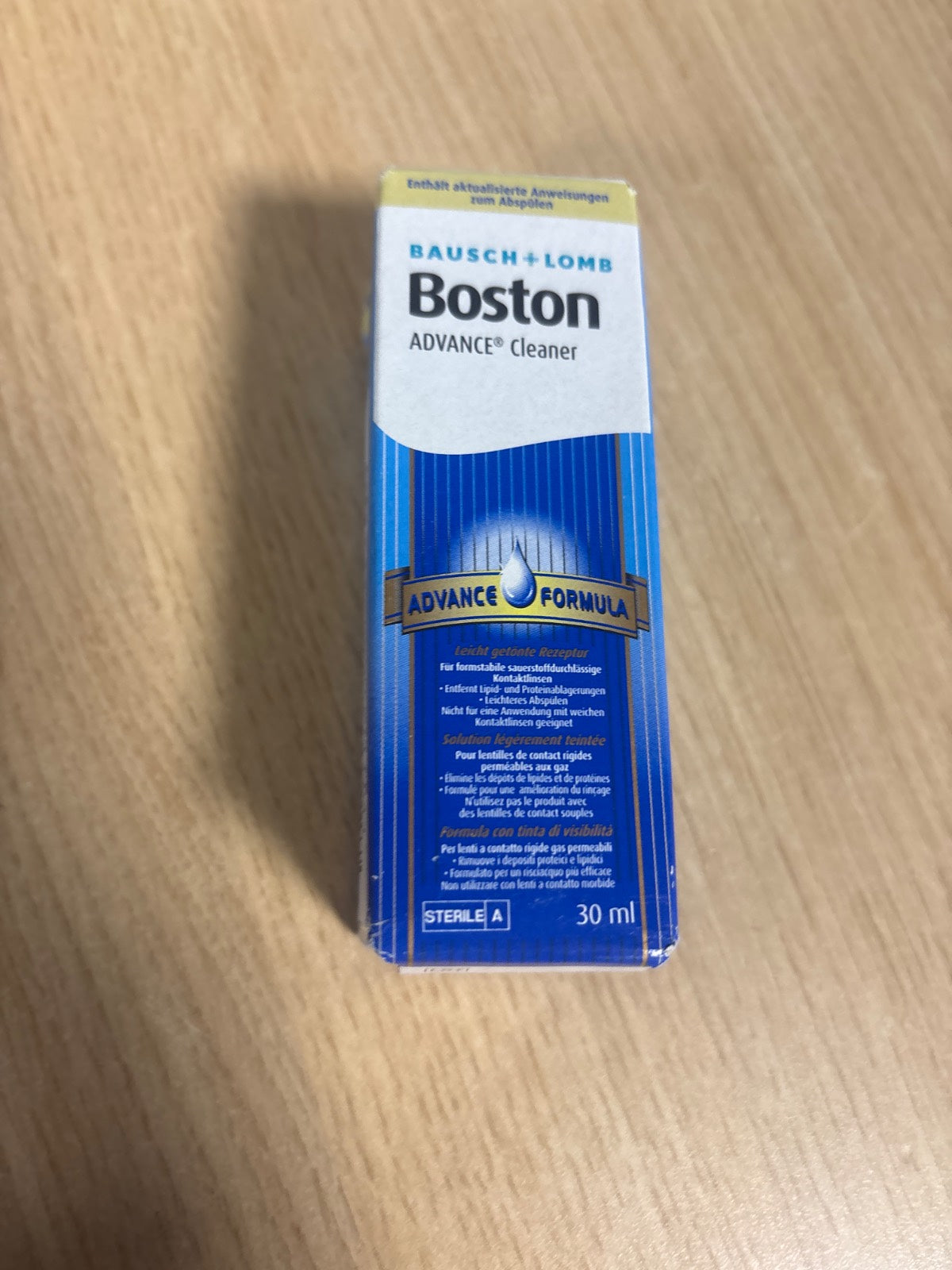 298690 - BAUSCH + LOMB Boston Advance Cleaner, pastrues për lente kontakti të forta, 30 ml