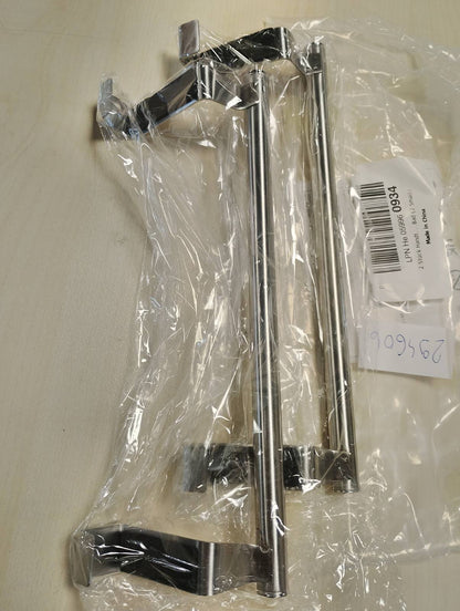 294606 - Pako me 2 varëse peshqirësh, shufër peshqirësh prej çeliku inox, mbajtëse për derë, për kuzhinë dhe banjo