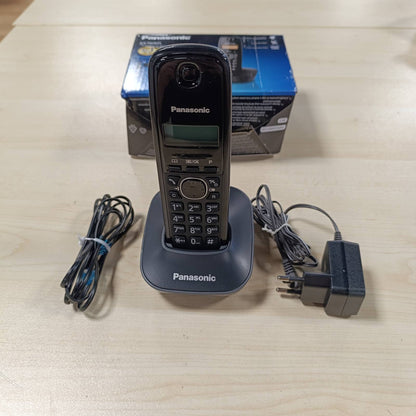293469 - PANASONIC KX-TG1611FRH Telefon Dixhital Pa Tel DECT, Bazë dhe Aparat Telefoni, ID e Thirrësit, Ekran LCD, Gri Antracit