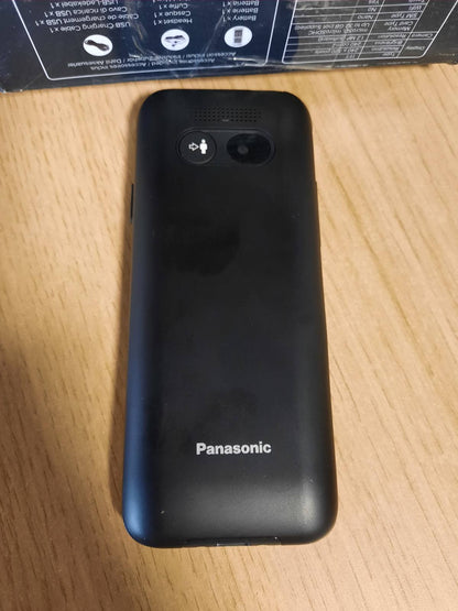 319592 - PANASONIC Telefon celular KX-TU260EXB 4G, për të moshuar, Butona të mëdhenj, IP44, USB-C, deri në 7.5 orë kohë bisede, Ekran 2.4 inç, i zi