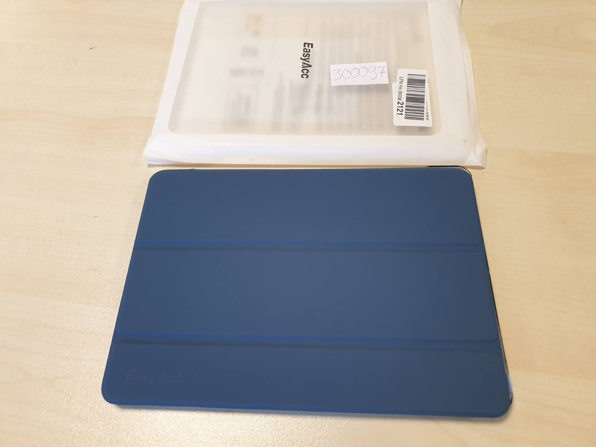 300097 - EASYACC Mbështjellëse për iPad 9.7 inç, mbrojtëse mat ultra e hollë, funksion zgjimi/gjumi automatik, blu.