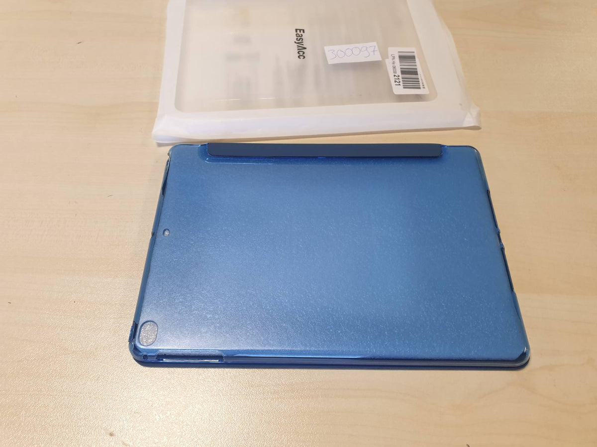 300097 - EASYACC Mbështjellëse për iPad 9.7 inç, mbrojtëse mat ultra e hollë, funksion zgjimi/gjumi automatik, blu.