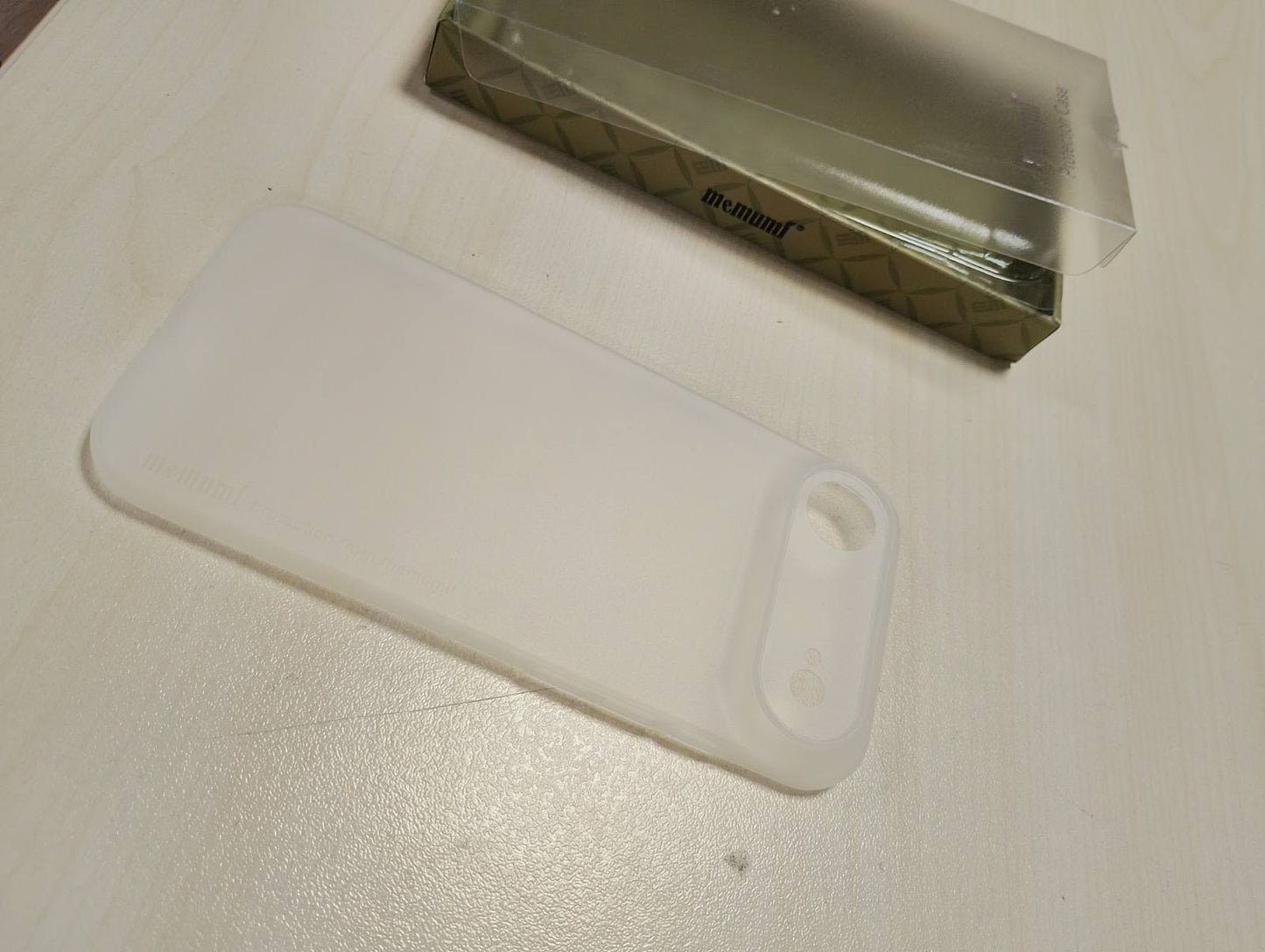 294342 - MBROJTËSE MEMUMI PËR IPHONE AIR, 0.3 mm, ultra e hollë, me përfundim mat, Rezistent ndaj goditjeve, kundër rrëshqitjes, rezistente ndaj gërvishtjeve, Mbrojtëse për iPhone 17 Air - E bardhë e tejdukshme
