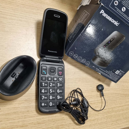 292425 - PANASONIC KX-TU550EXB, TELEFON 4G ME PALOSJE, EKRAN 2.8", KAMERË 1.2 MP, JETËGJATËSI BATERIE 290 ORË, I ZI