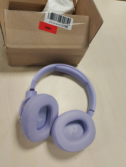 276218 - JBL Kufje pa tel Tune 720 BT mbi vesh - 76 orë dëgjim, Bluetooth, dizajn i lehtë dhe i palosshëm - Vjollcë