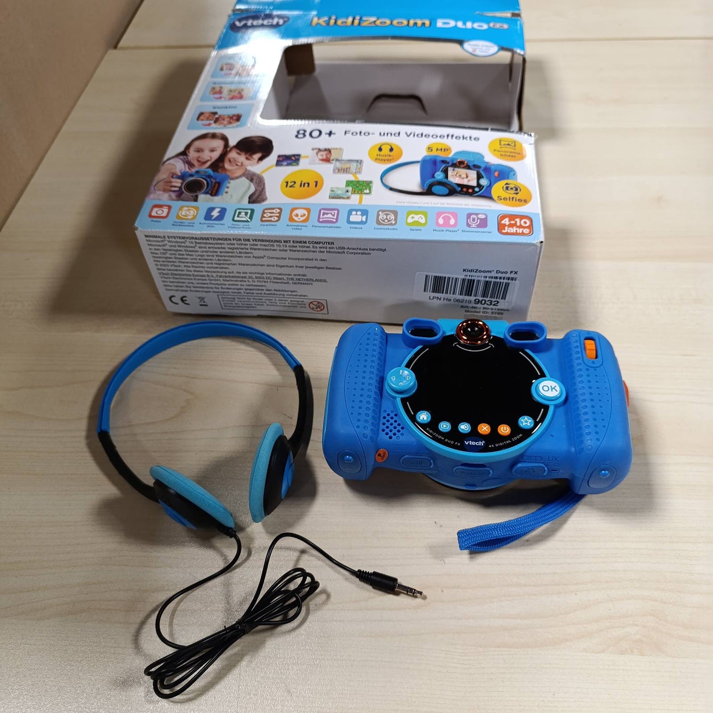 292276 - VTECH KidiZoom Duo FX - Kamera Dixhitale për Fëmijë, Funksion Selfie dhe Videoje, për Fëmijë 4 Vjeç e Sipër, Blu