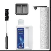 277329 - DREAME Fshesë me korrent dhe mop pa tel H12 Pro Ultra, Larje me furçë 60°C, Tharje 30-minutëshe, Pastrim automatik me rrotullim të dyfishtë me shpatull të qëndrueshëm, Thithje 16,000 Pa, Furçë me 2 skaje
