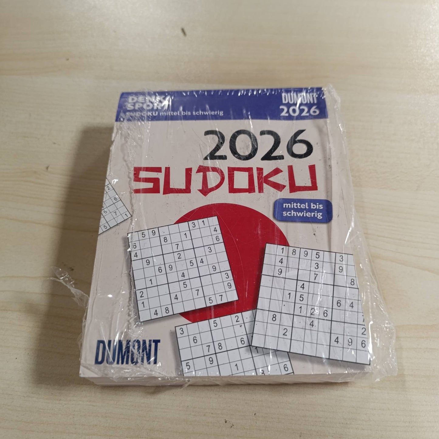 294002 - DUMONT Kalendar i Përditshëm 12x16 cm me 313 Probleme Sudoku, për fillestarë dhe lojtarë të avancuar