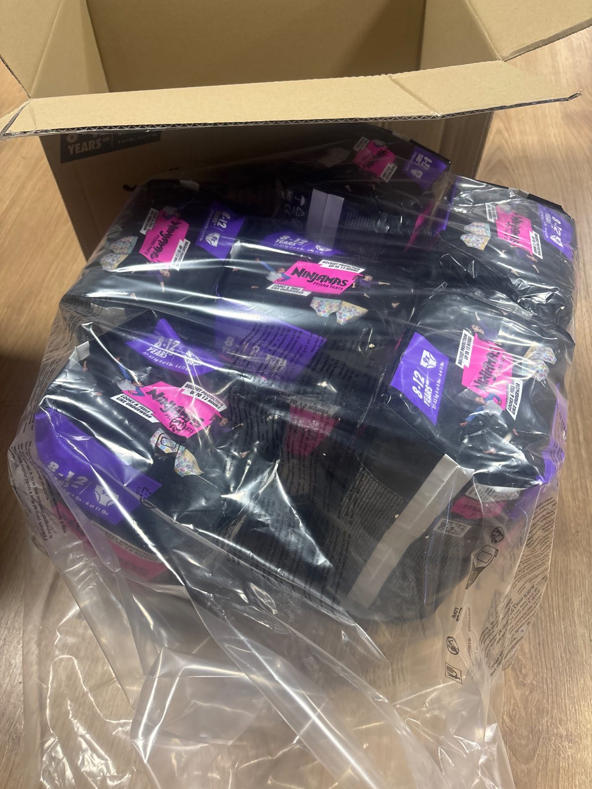 292696 - PAMPERS Pantallona Pizhame Ninjamas, Vajza, 54 veshje nate thithëse, Mosha 8-12 vjeç, 27-43 kg, Mbrojtje maksimale kundër rrjedhjeve, Pako 1-Mujore