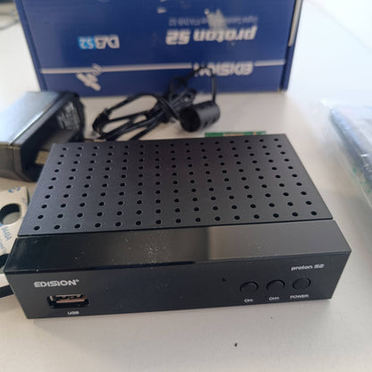 295956 - EDISION PROTON S2 Marrës Satelitor Full HD FTA, i pajtueshëm me DVB-S2, telekomandë 2-në-1, HDMI, SCART, S/PDIF