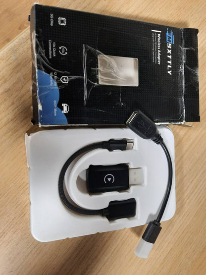 310077 - MSXTTLY Adaptues pa tel CarPlay U2C-AIR 3.0 për automjete me CarPlay, mbështet iPhone iOS 10+, Wi-Fi 5 GHz, USB-C/A, i zi