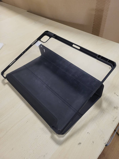 294330 - FINTIE Mbrojtëse për iPad Pro 12.9 inç, gjenerata e 6-të/5-të/4-të/3-të (2022/2021/2020/2018), mbulesë e pasme transparente, mbrojtëse ndaj goditjeve, e zezë