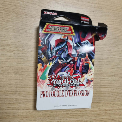 294018 - YU-GI-OH! Protokolli i Shpërthimit 3-Paketë Përforcuese, 28 Karta, 1 Kartë Ekskluzive Token, Mosha 6+, Edicioni Francez