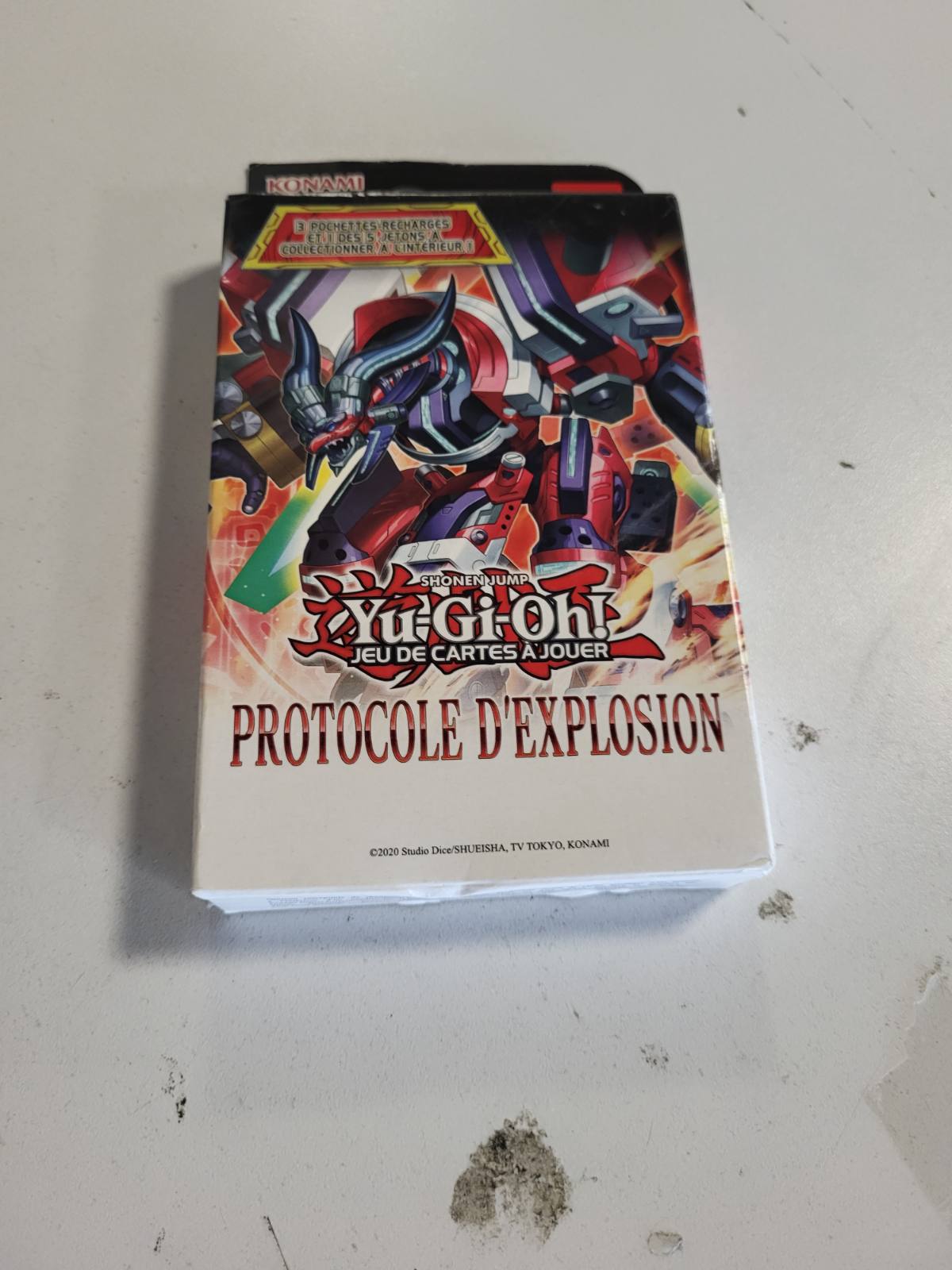 294021 - YU-GI-OH! Protokolli i Shpërthimit 3-Paketë Përforcuese - 28 Karta, 1 Kartë Ekskluzive Token, Mosha 6+, Edicioni Francez