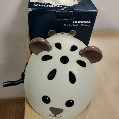 292897 - HUDORA - Helmetë për fëmijë me dizajn kafshësh, Helmetë e rehatshme për fëmijë në ngjyrën XXS/XS, Helmetë e sigurt për biçikletë, Ideale për biçikleta/skuterë dhe biçikleta ekuilibri